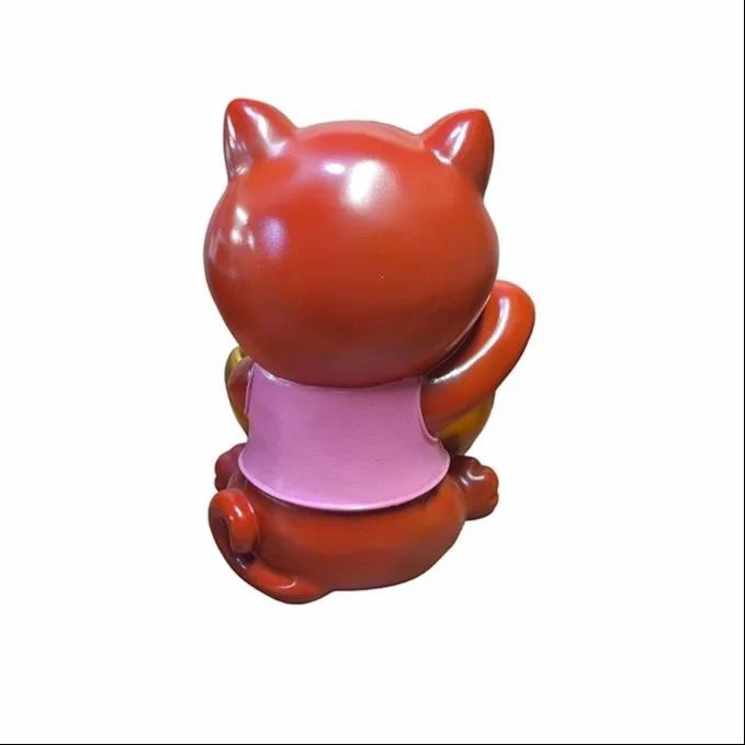 Cool Cat Showpiece with Sunglasses and Golden Bowl for Home Decor | Resin Gift Item for Diwali Housewarming Desk Display Organizer - Riserra