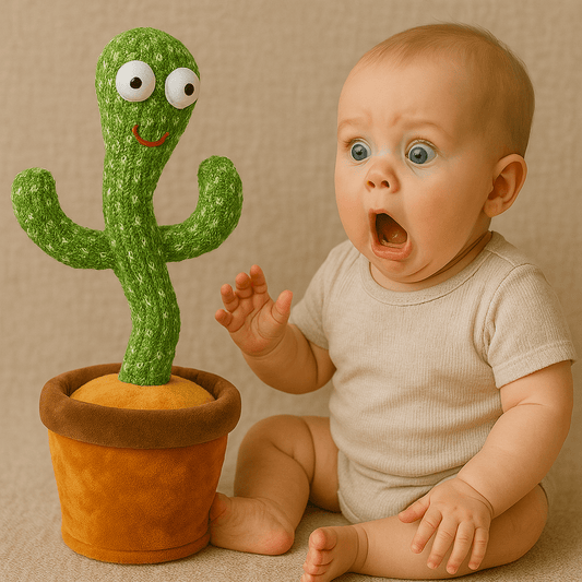 Dancing Cactus Toy for Kids – Talking, Singing & Mimicking Plush Cactus for Babies & Toddlers - Riserra