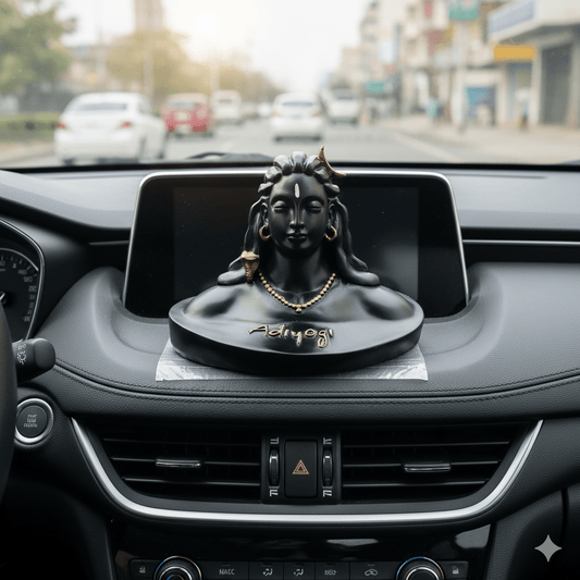 Adiyogi Shiva Idol (6 Inches) - Home & Office Decor, Car Dashboard - Riserra